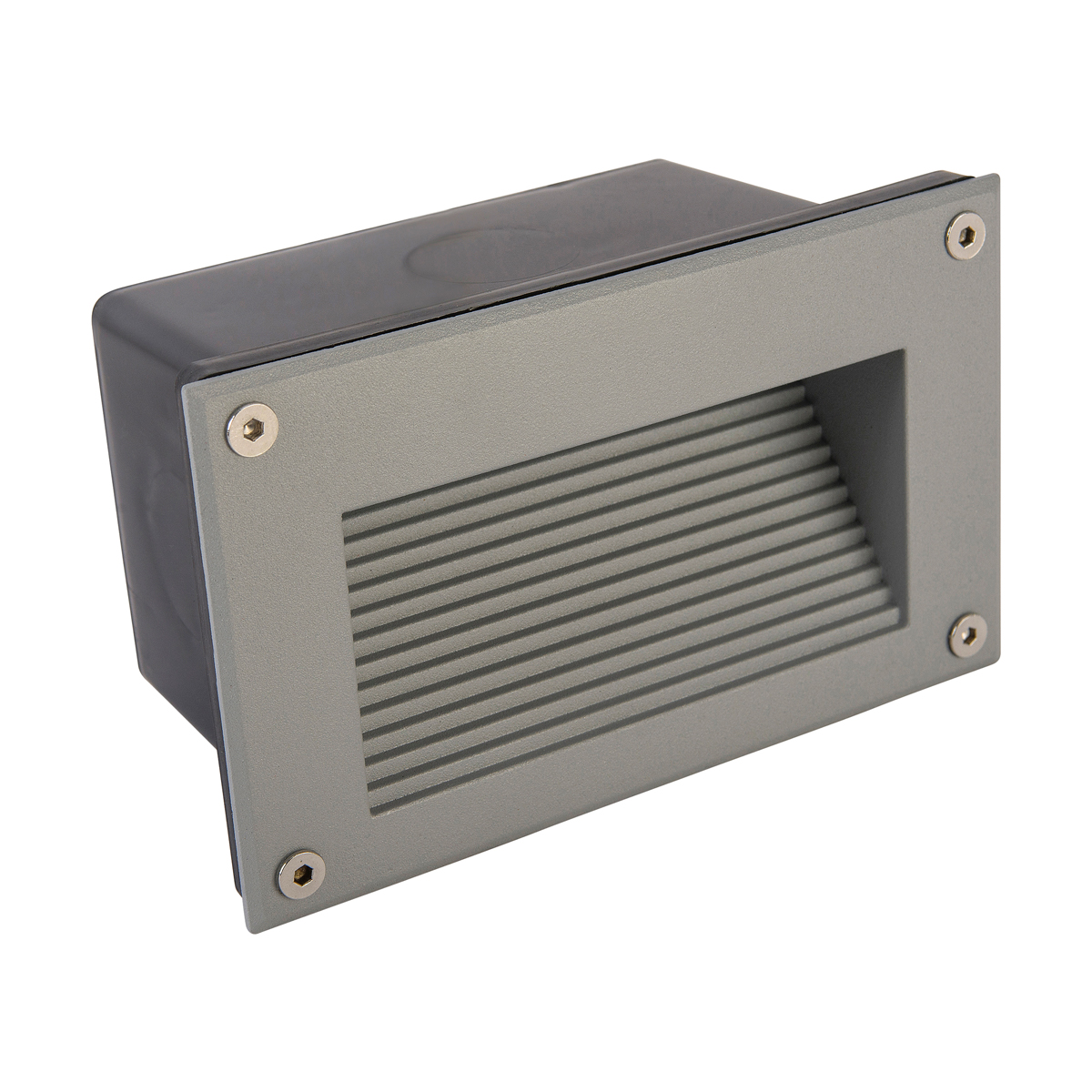 2220-LED-Luminaria de cortesia color gris pefecta par iluminar corredores o escalones.