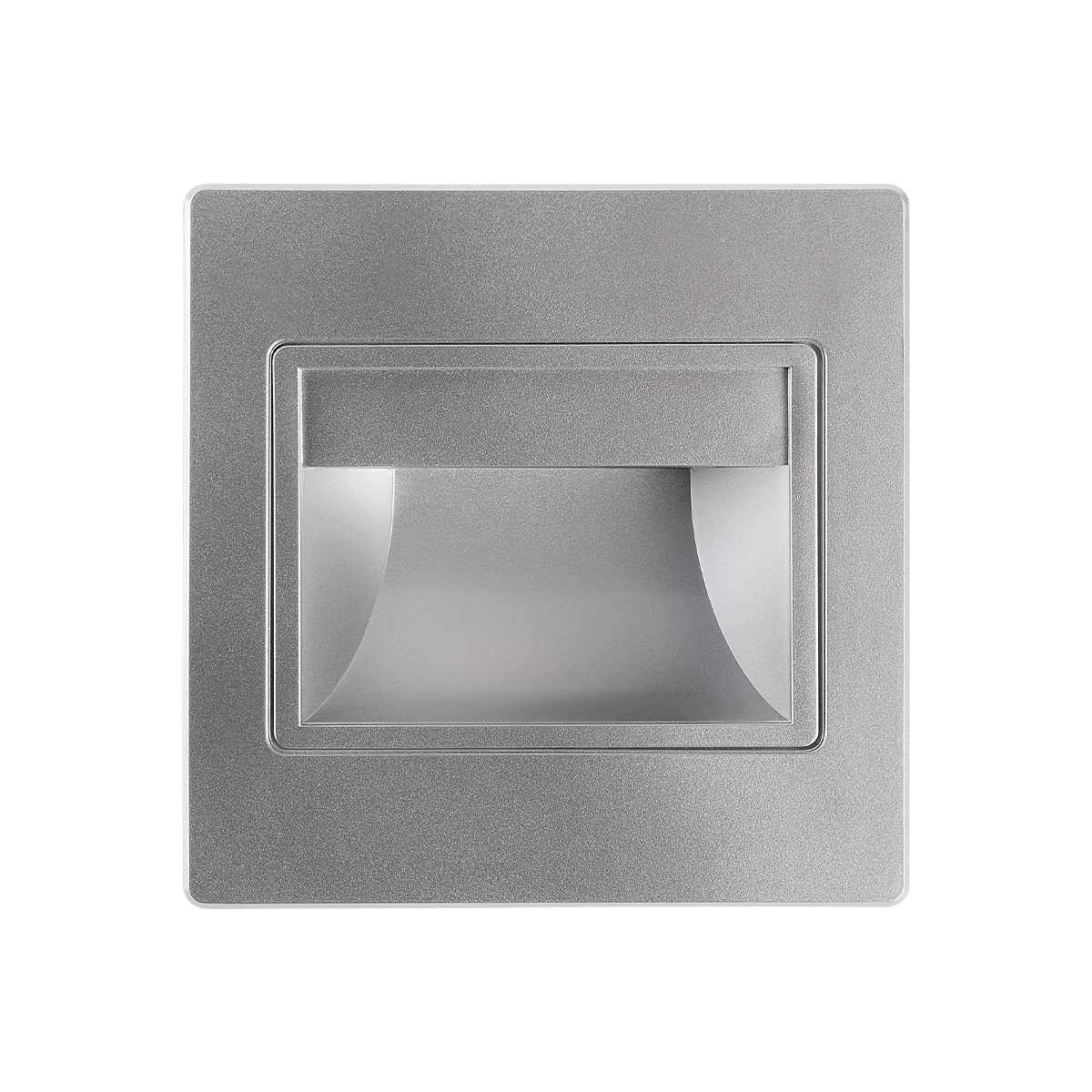 4720-LED-Luminaria LED de cortesía para iluminar escalones o pasillos color gris.