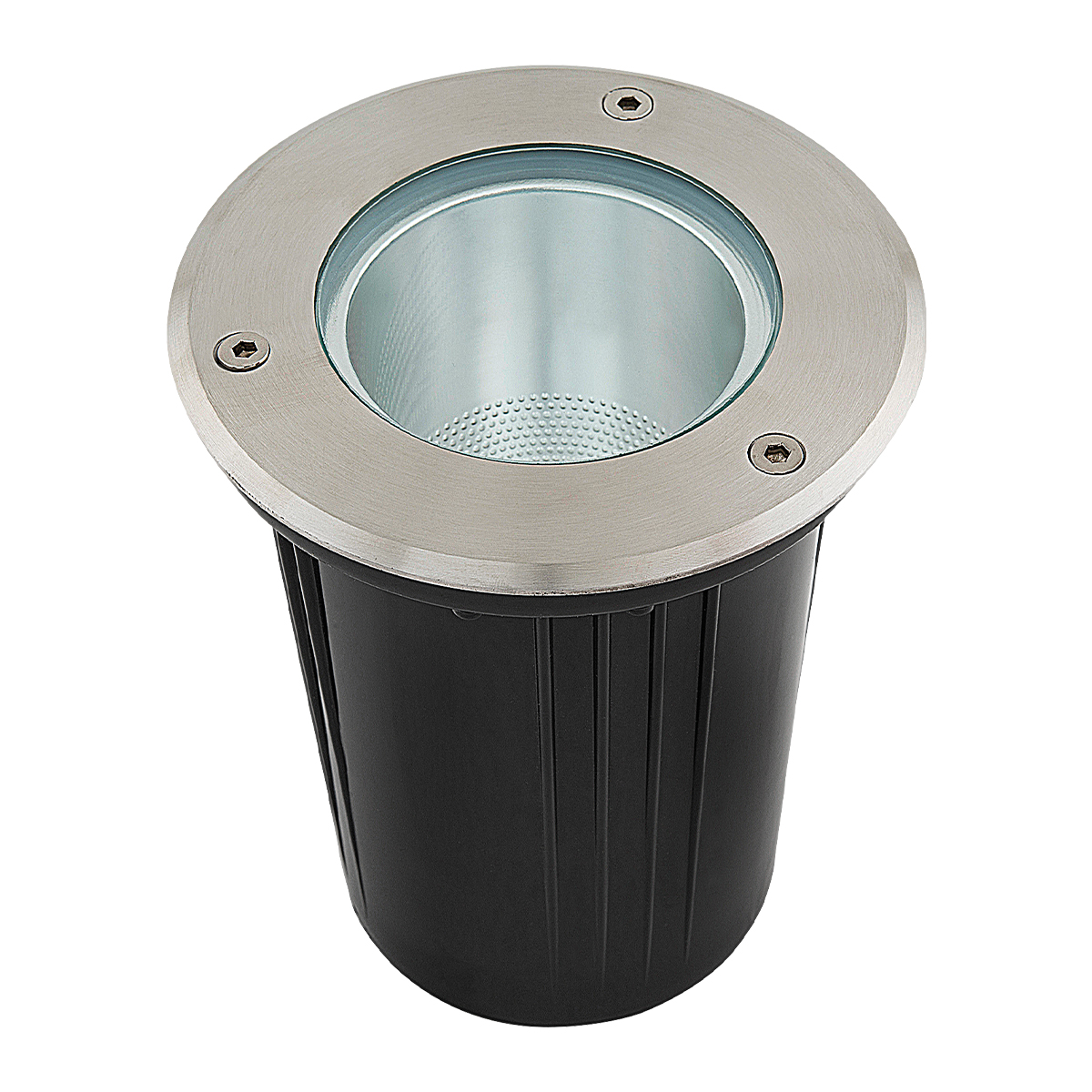 7450-Luminaría de empotrar en piso de acero inoxidable.