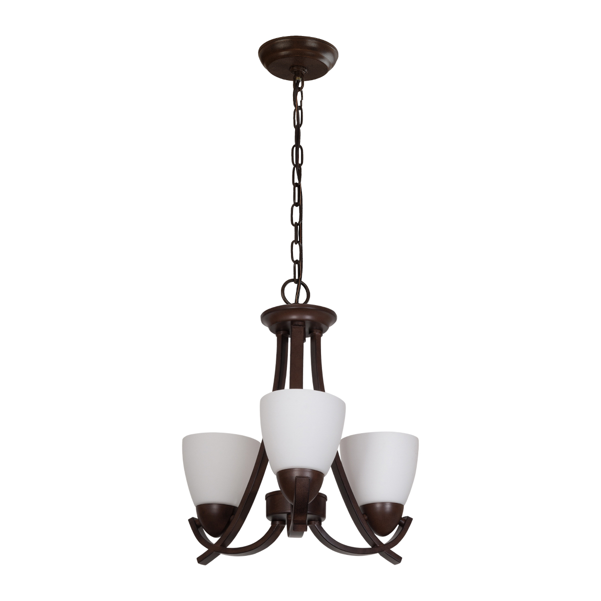 C2027-3/CO-Luminaria candil color café de 3 luces, se tamaño practico se adapta a cualquier espacio.