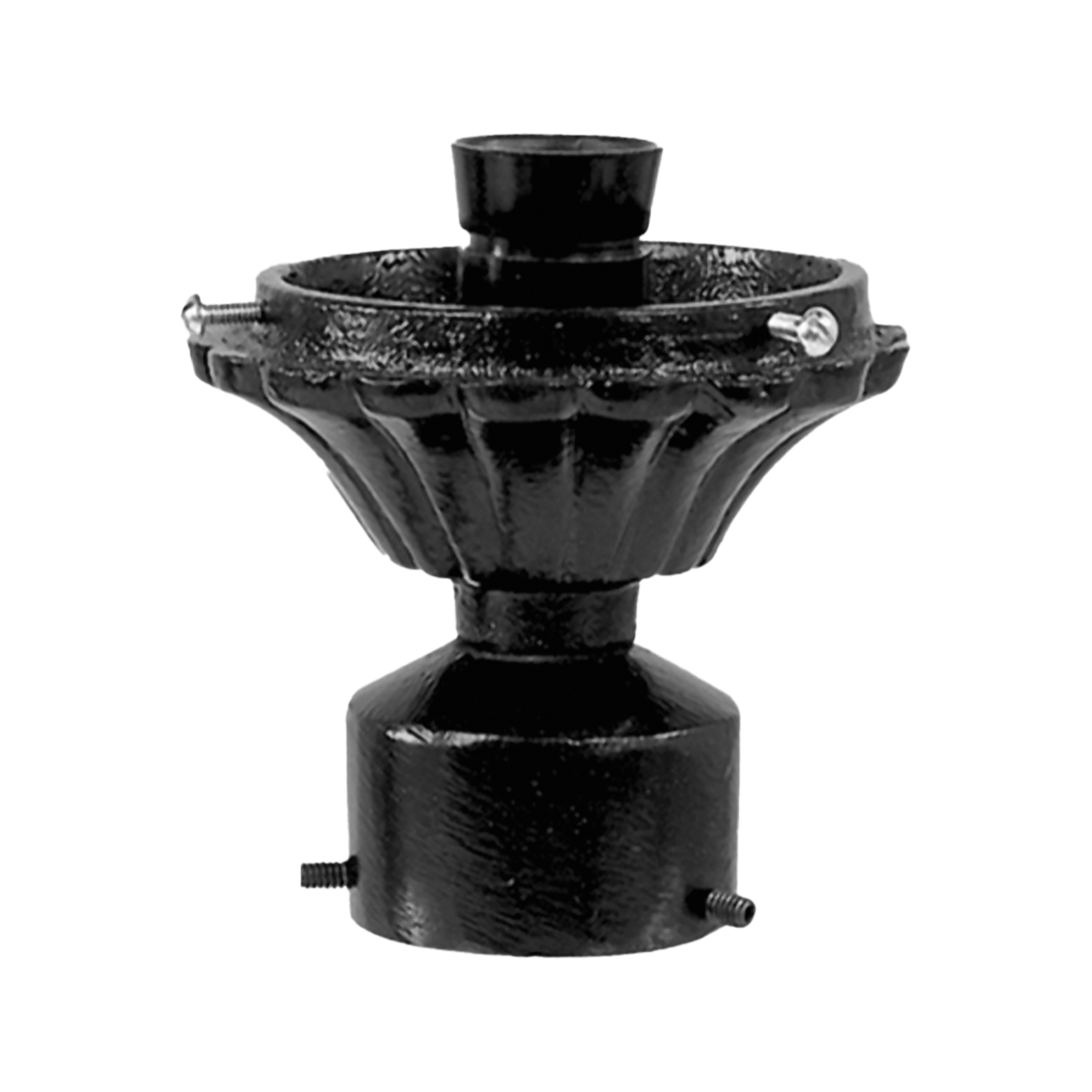 PPG/N-Punta de poste color negro.