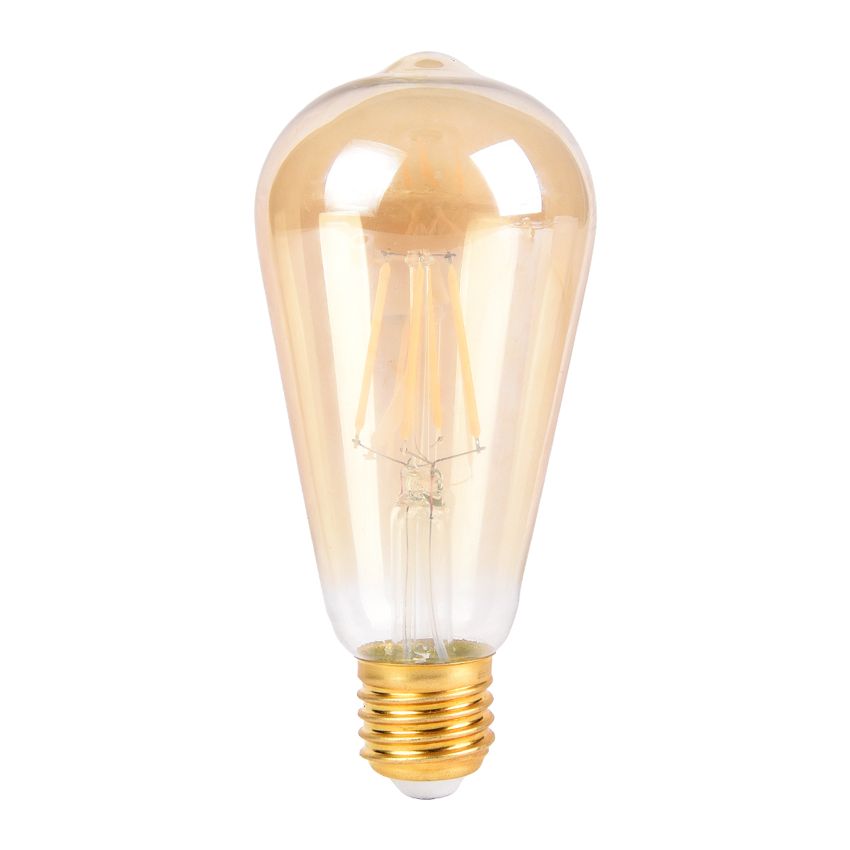 VINT22-4WE27-Foco/ lámpara LED tipo Edison vintage color amarillo antiguo.