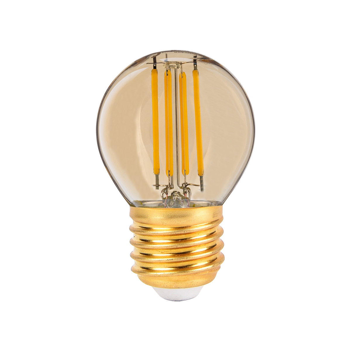 VINT44-4WE27-Lámpara/ Foco LED tipo Edison vintage color amarillo antiguo.